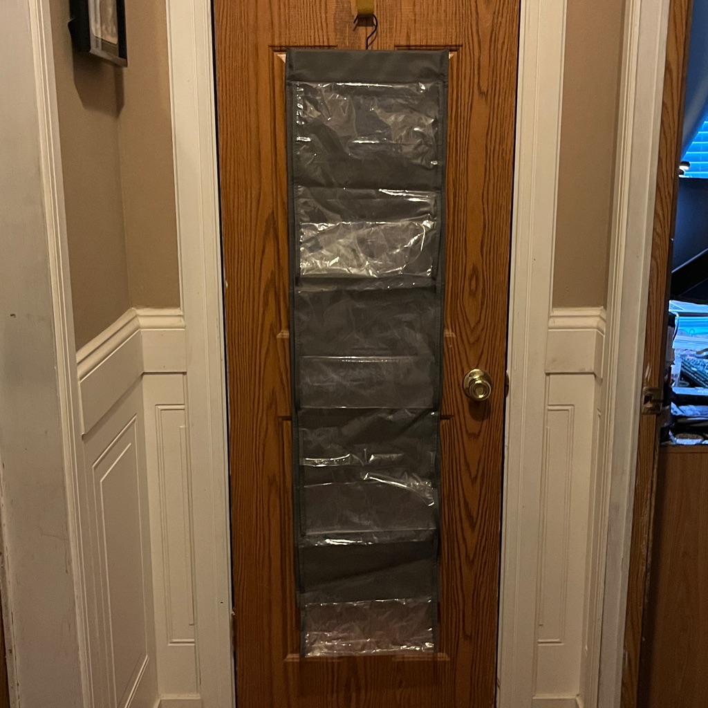 Gray Over-The-Door Shoe Organizer